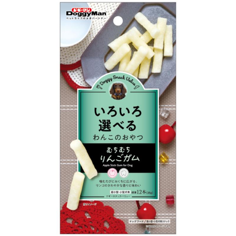 ［ドギーマンハヤシ］ドギースナックバリュー むちむちりんごガム 35g(標準12本)