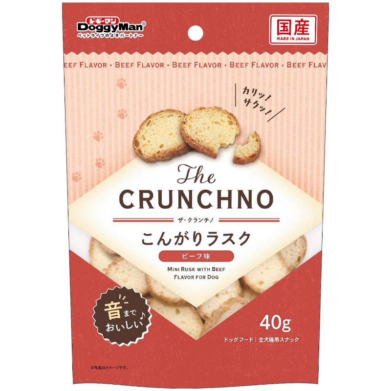 [ドギーマンハヤシ]The CRUNCHNO こんがりラスク ビーフ味 40g