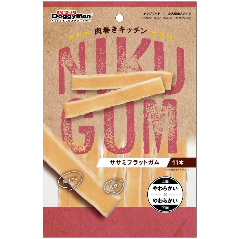 [ドギーマンハヤシ]肉巻きキッチン ササミフラットガム 11本
