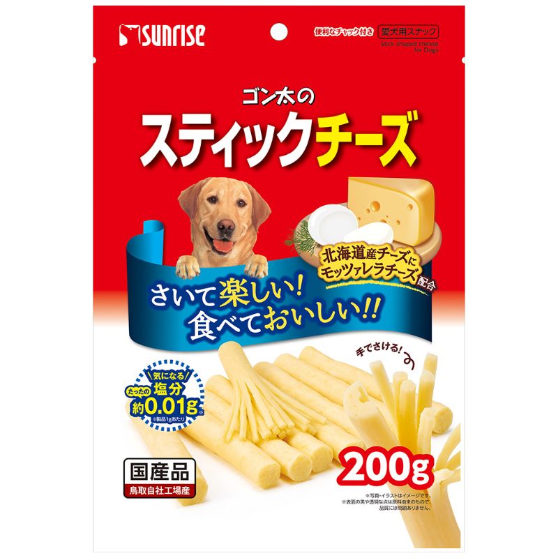 ［マルカン サンライズ］ゴン太のスティックチーズ 200g