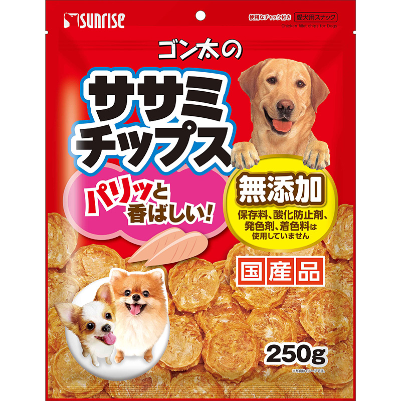 [マルカン サンライズ] ゴン太のササミチップス 250g