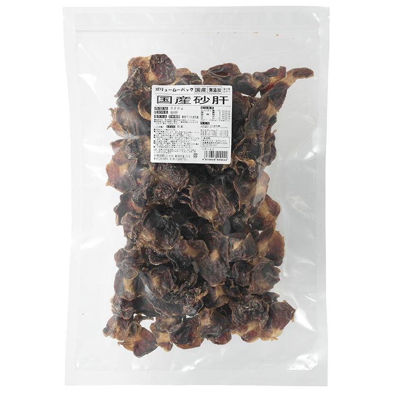 ［マルジョー＆ウエフク］ボリュームパック 国産砂肝 320g