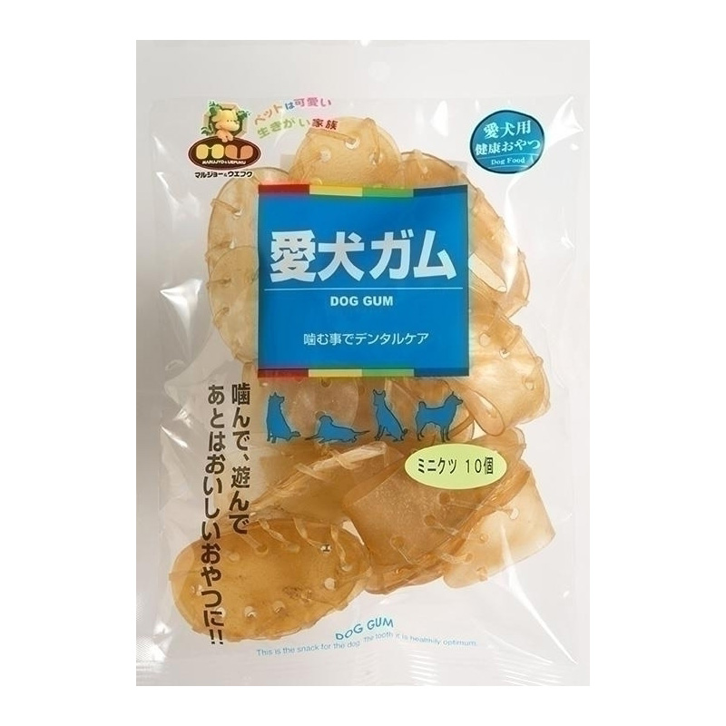 ［マルジョー＆ウエフク(直送)］愛犬ガム ミニクツ 10個※最低ご購入金額にご注意下さい