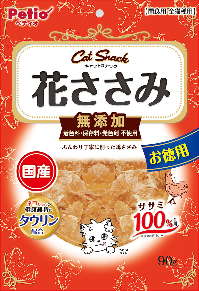 ［ペティオ］ キャットSNACK 花ささみ 90g