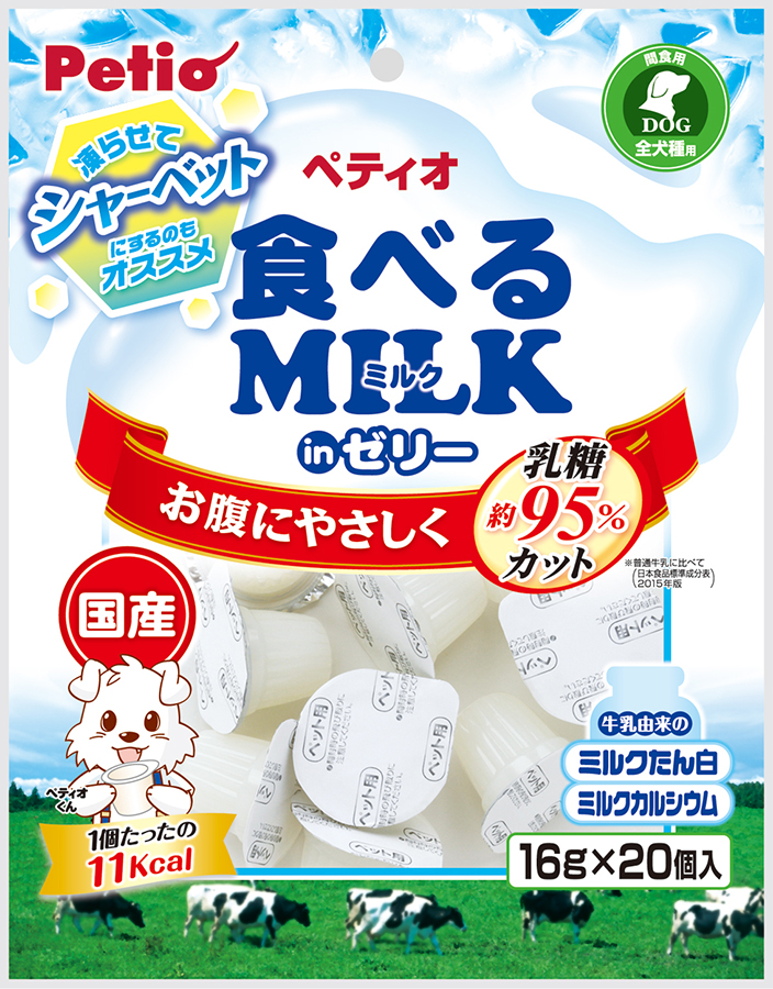 [ペティオ] 食べるミルク inゼリー 16g×20個入