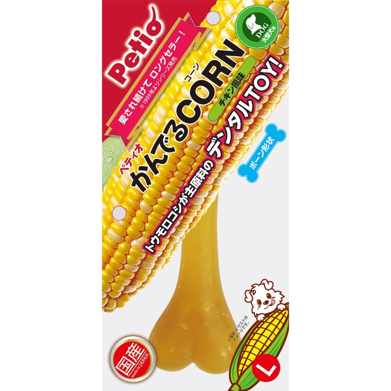 [ペティオ] かんでるCORN チキン L 大型犬用