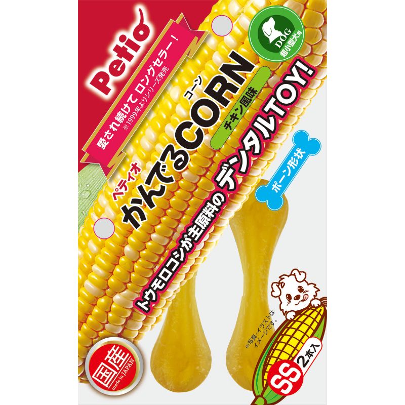 [ペティオ] かんでるCORN チキン風味 SS 超小型犬用