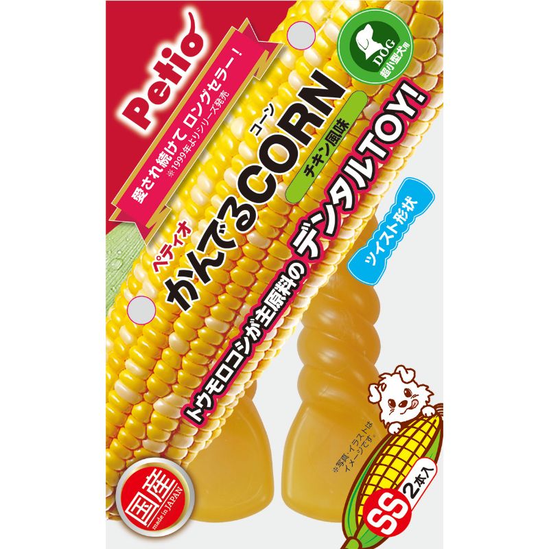 [ペティオ] かんでるCORN ツイスト チキン風味 SS