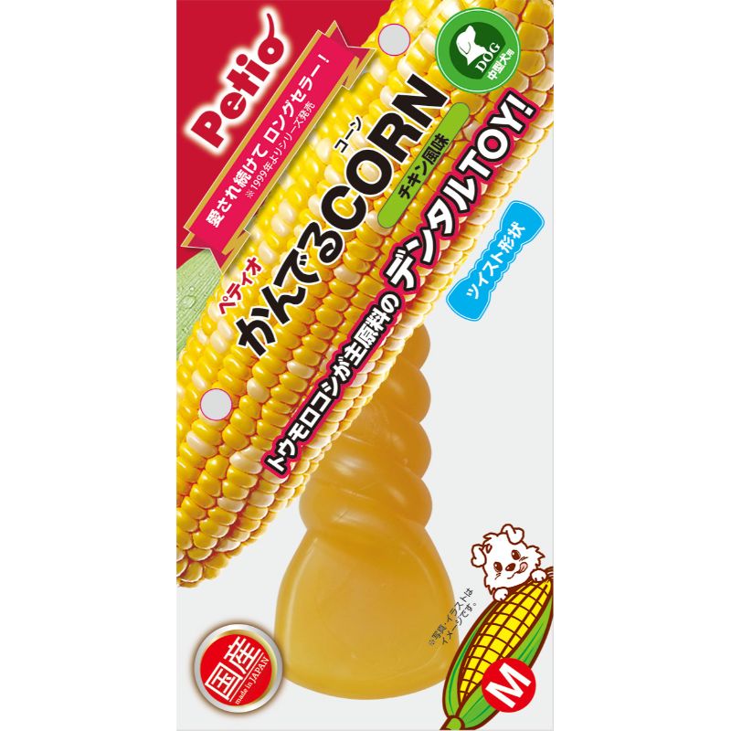 [ペティオ] かんでるCORN ツイスト チキン風味 M
