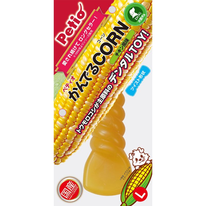 [ペティオ] かんでるCORN ツイスト チキン風味 L