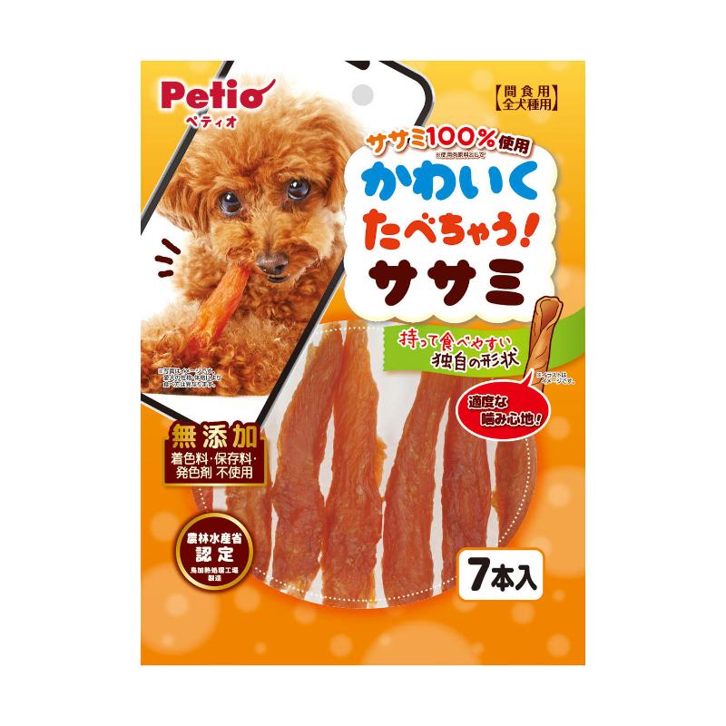 ［ペティオ］かわいくたべちゃう！ササミ 7本入　【5月特価】