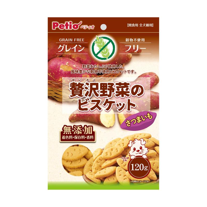 ［ペティオ］贅沢野菜のビスケット グレインフリー さつまいも 120g