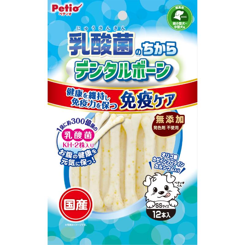 ［ペティオ］乳酸菌のちから デンタルボーン SSサイズ 12本入