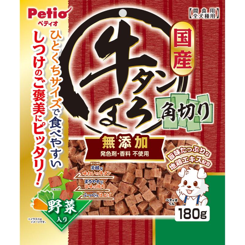 ［ペティオ］牛タンまろ 無添加 角切り 野菜入り 180g