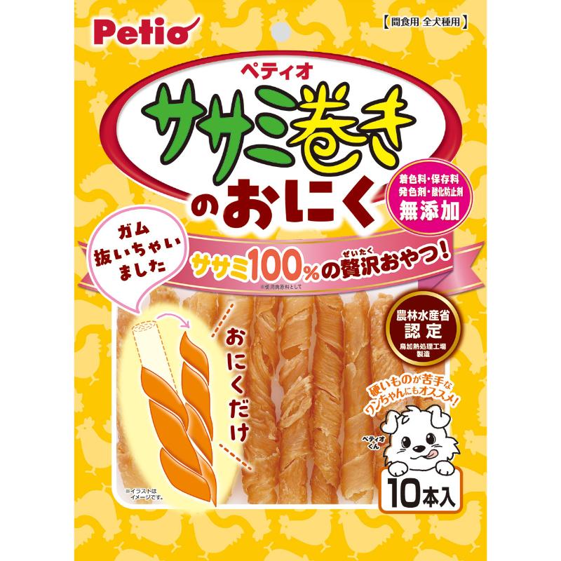 ［ペティオ］ササミ巻きのおにく 10本入
