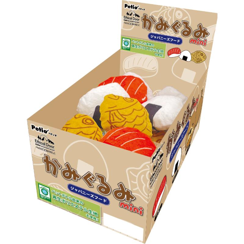 ［ペティオ］犬用おもちゃ かみぐるみmini ジャパニーズフード／1ボックス（18点）  ※ボックス販売の商品となります