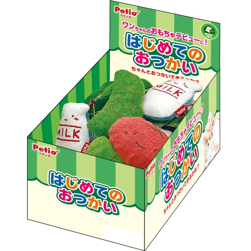 ［ペティオ］犬用おもちゃ はじめてのおつかい デンタルぬいぐるみ／1ボックス（18点） ※ボックス販売の商品となります