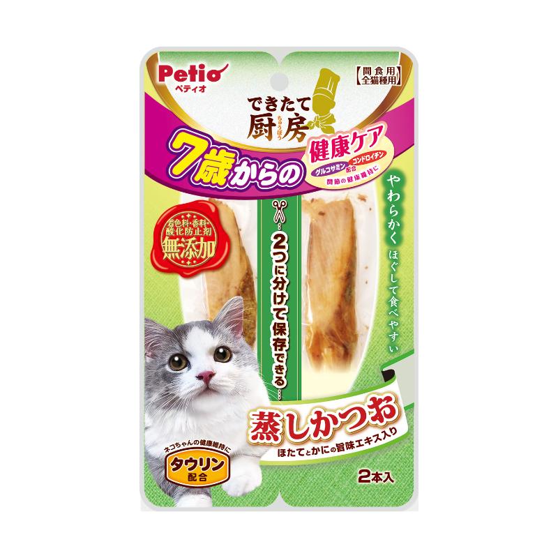 ［ペティオ］できたて厨房 蒸しかつお 7歳からの健康ケア 2本入