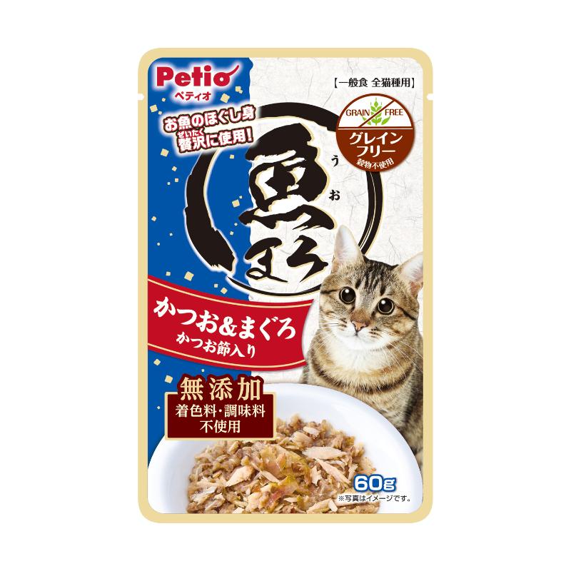 ［ペティオ］魚まろ かつお＆まぐろ かつお節入り 60g