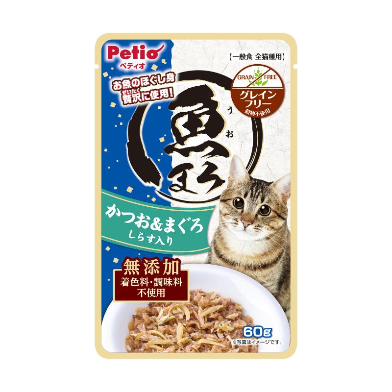 ［ペティオ］魚まろ かつお＆まぐろ しらす入り 60g