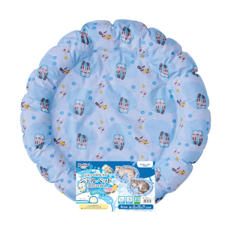 ［ペティオ］ひんやり ラウンド ジェルベッド ラッコ