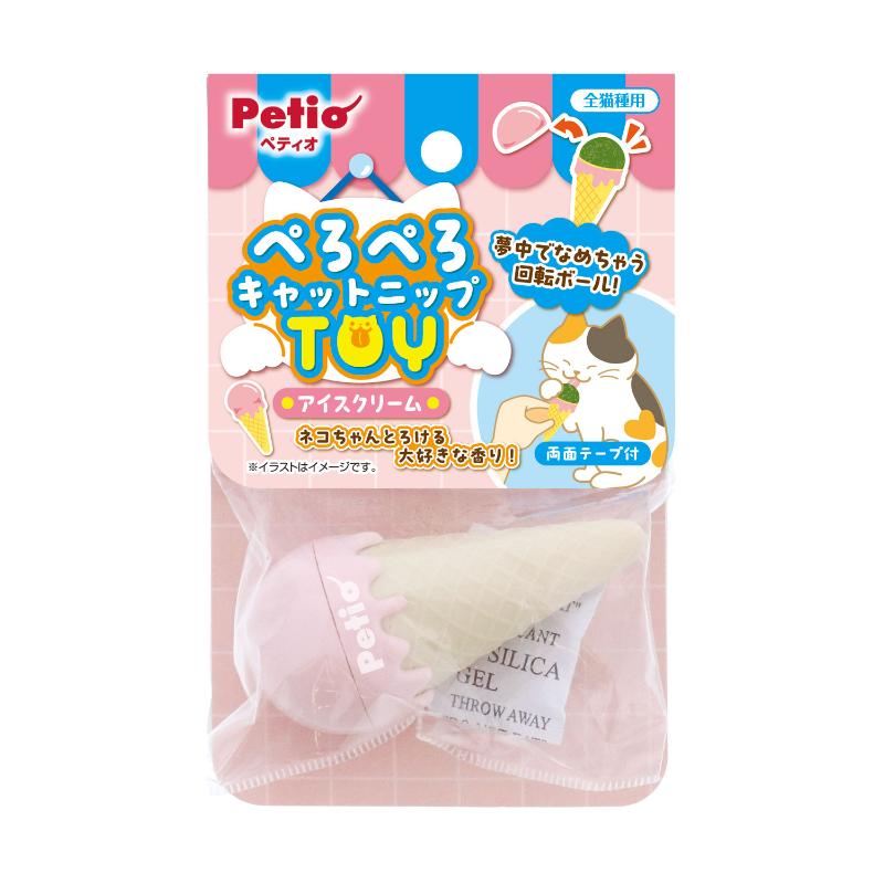 ［ペティオ］ぺろぺろキャットニップTOY  アイスクリーム
