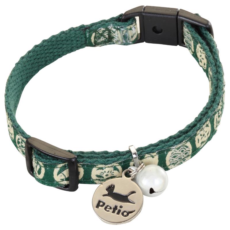 ［ペティオ］猫小町カラー 猫紋 グリーン