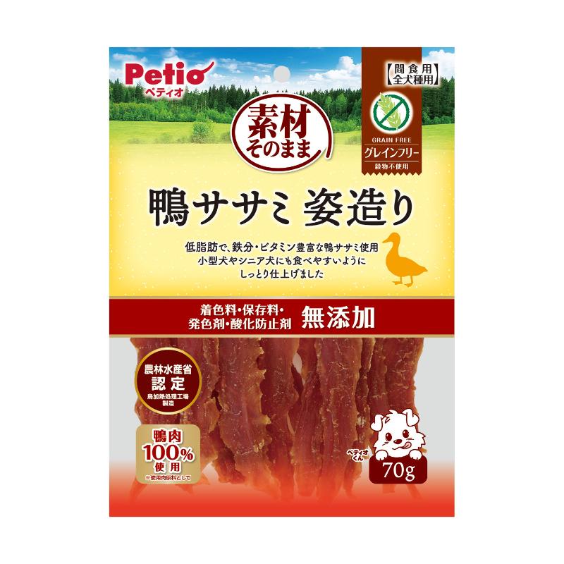 ［ペティオ］素材そのまま 鴨ササミ 姿造り 70g