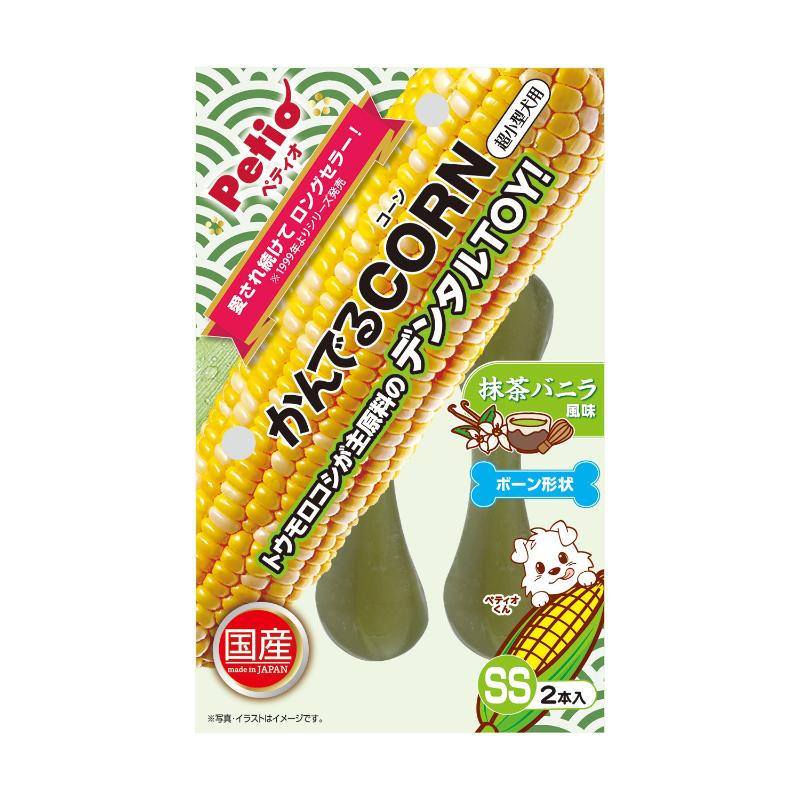 [ペティオ]かんでるCORN 抹茶バニラ風味 SS 超小型犬用
