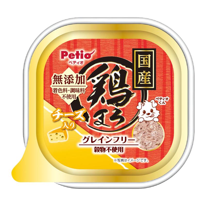 ［ペティオ］鶏まろ トレイ グレインフリー チーズ入り 95g
