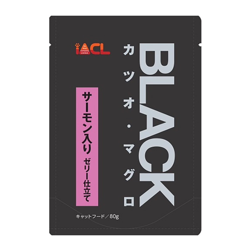 [イトウ＆カンパニー] BLACK カツオ・マグロ サーモン入り ゼリー仕立て 80g