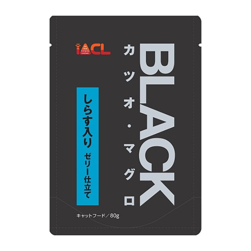 [イトウ＆カンパニー] BLACK カツオ・マグロ しらす入り ゼリー仕立て 80g