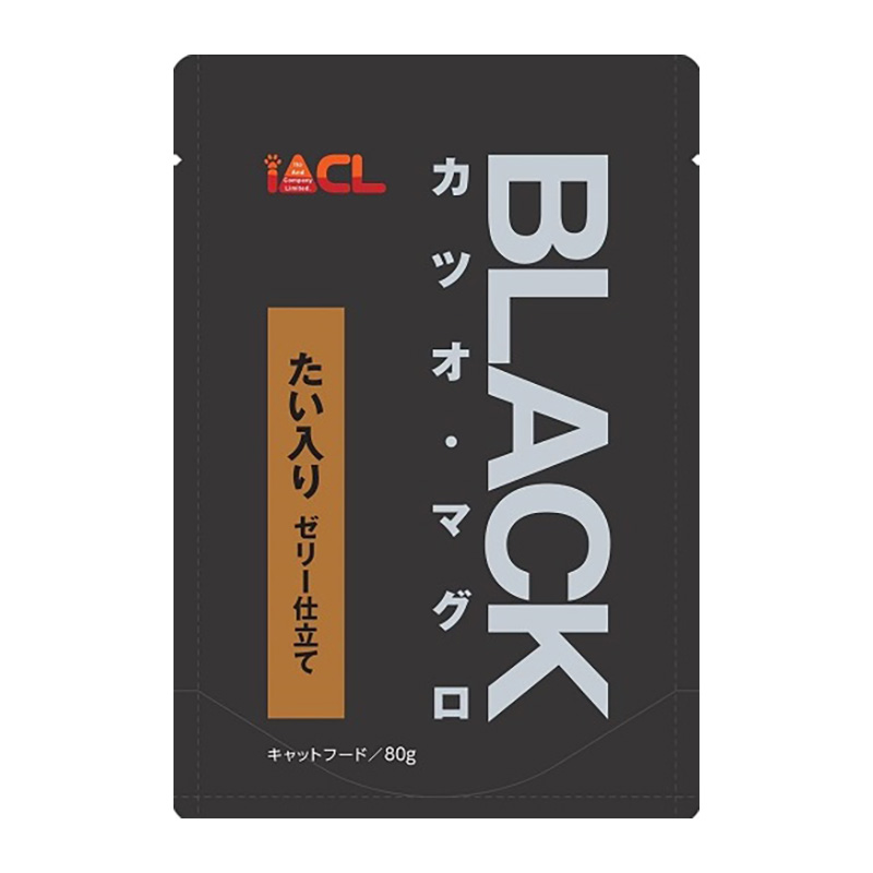 [イトウ＆カンパニー] BLACK カツオ・マグロ たい入り ゼリー仕立て 80g