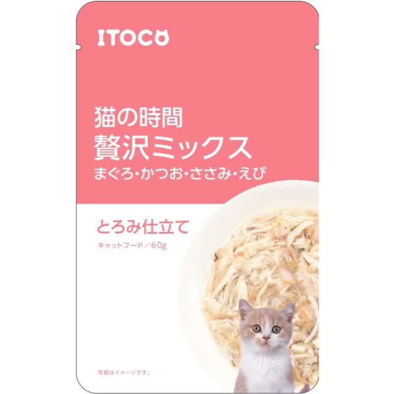 [イトウ＆カンパニー] 猫の時間 まぐろ・かつお・ささみ・えび 60g