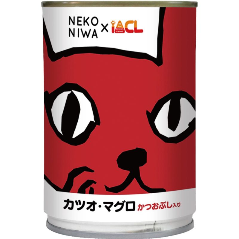 [イトウ＆カンパニー] NEKONIWA猫缶 カツオ・マグロ・かつおぶし入り 400g
