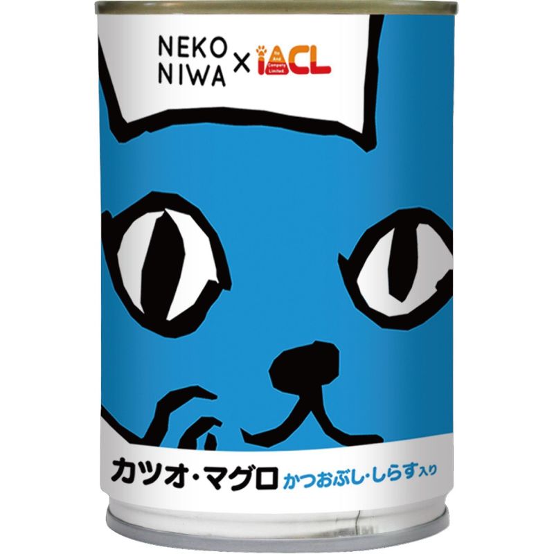 [イトウ＆カンパニー] NEKONIWA猫缶 カツオ・マグロ・かつおぶし・しらす入り 400g