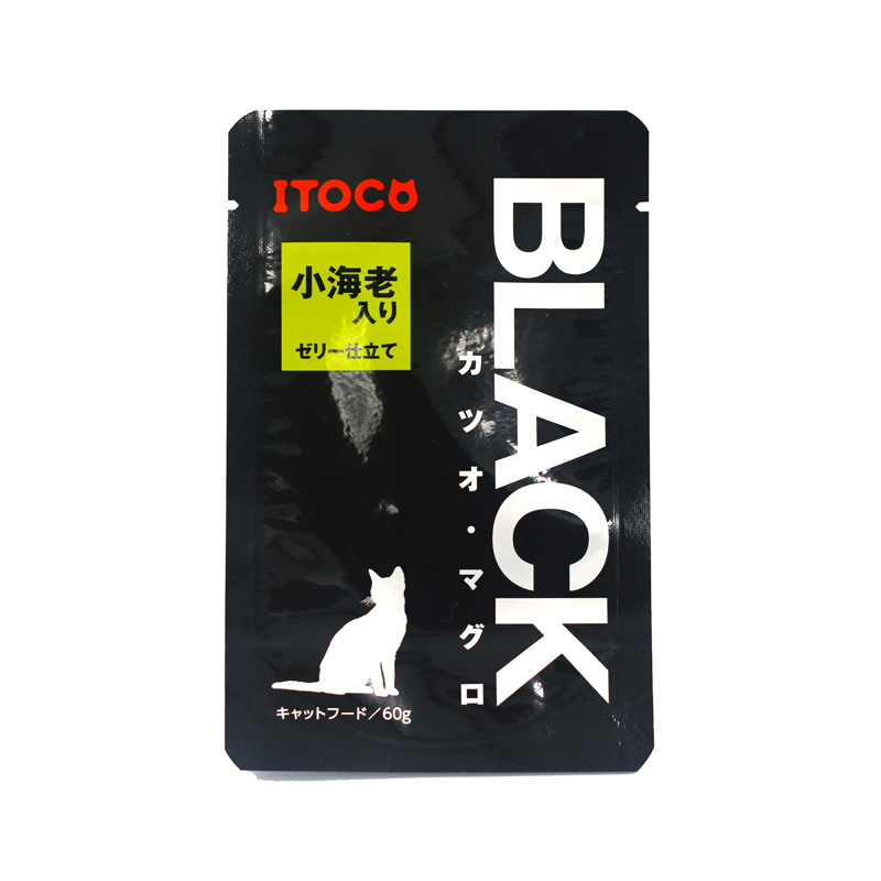 [イトウ&カンパニーリミテッド]BLACK カツオ･マグロ 小海老入りゼリー仕立て 60g