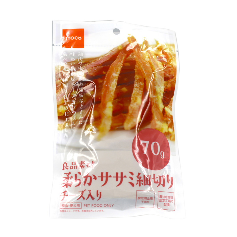 [イトウ&カンパニーリミテッド]良品素材 柔らかササミ細切りチーズ入り 70g