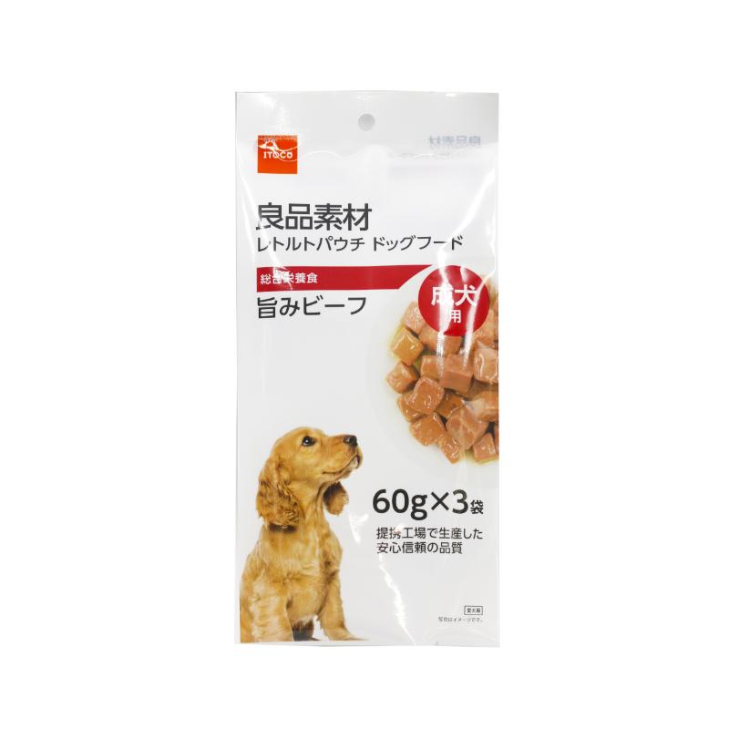 ［イトウ＆カンパニーリミテッド］良品素材 成犬用旨みビーフ 60g×3袋