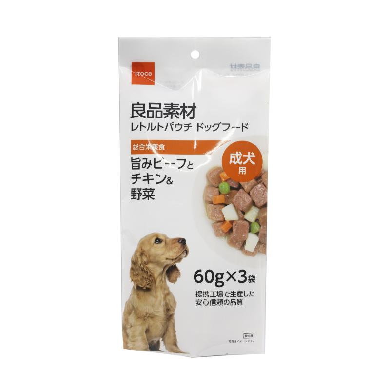 ［イトウ＆カンパニーリミテッド］良品素材 成犬用旨みビーフとチキン＆野菜 60g×3袋