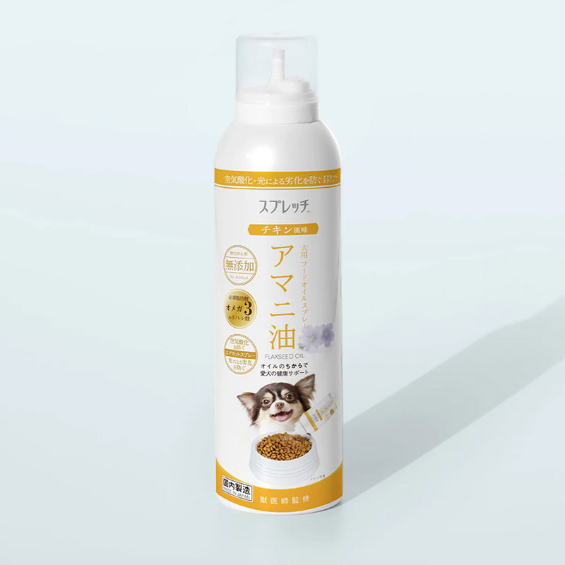 [ルミカ] スプレッチ 犬用 アマニ油 チキン風味 150ml