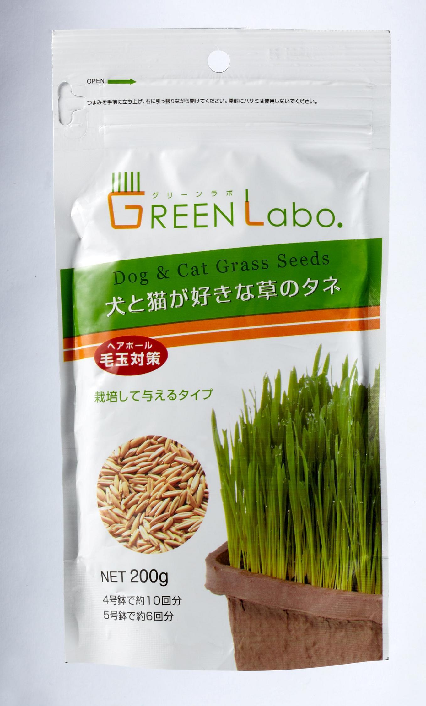 [エイムクリエイツ] GEEN Labo Dog ＆ Cat grass Seeds 犬と猫が好きな草のタネ 200g