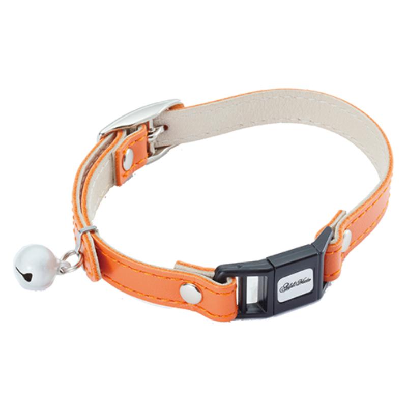 ［ペティオアドメイト(直送)］レザースタイルキャットカラー S オレンジ