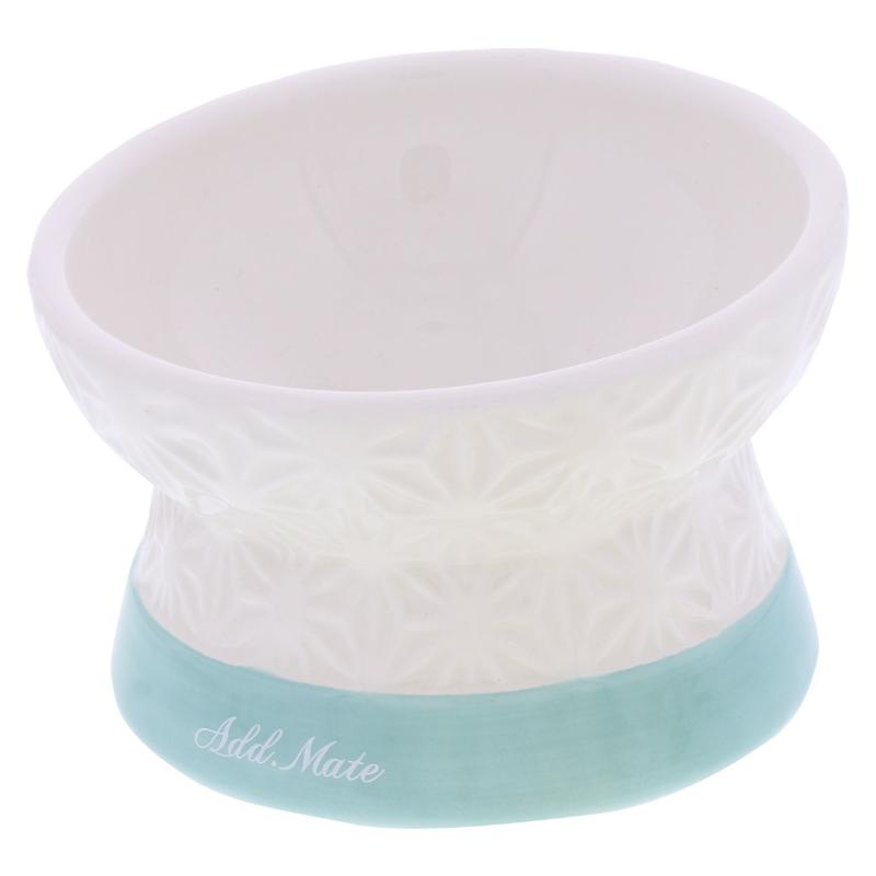 ［ペティオアドメイト(直送)］フードが食べやすい脚付き陶器食器 Sサイズ