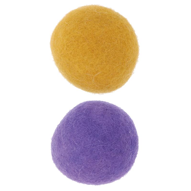 ［ペティオアドメイト(直送)］ウールボール イエロー／パープル
