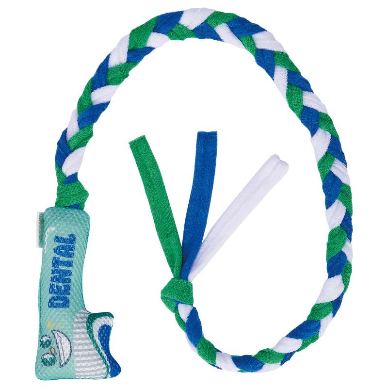 ［ペティオアドメイト(直送)］Enjoy！かむロープ 歯みがきブラシくん