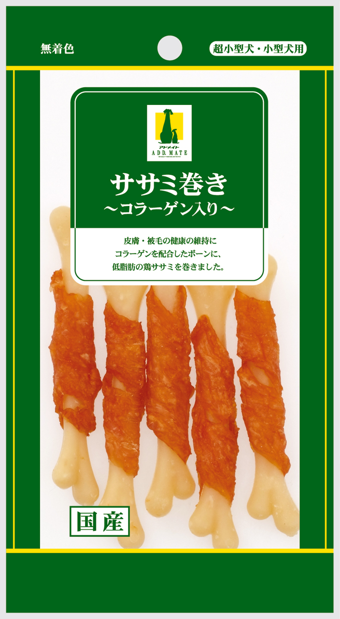 ［ペティオアドメイト(直送)］ササミ巻き コラーゲン入り 5本入