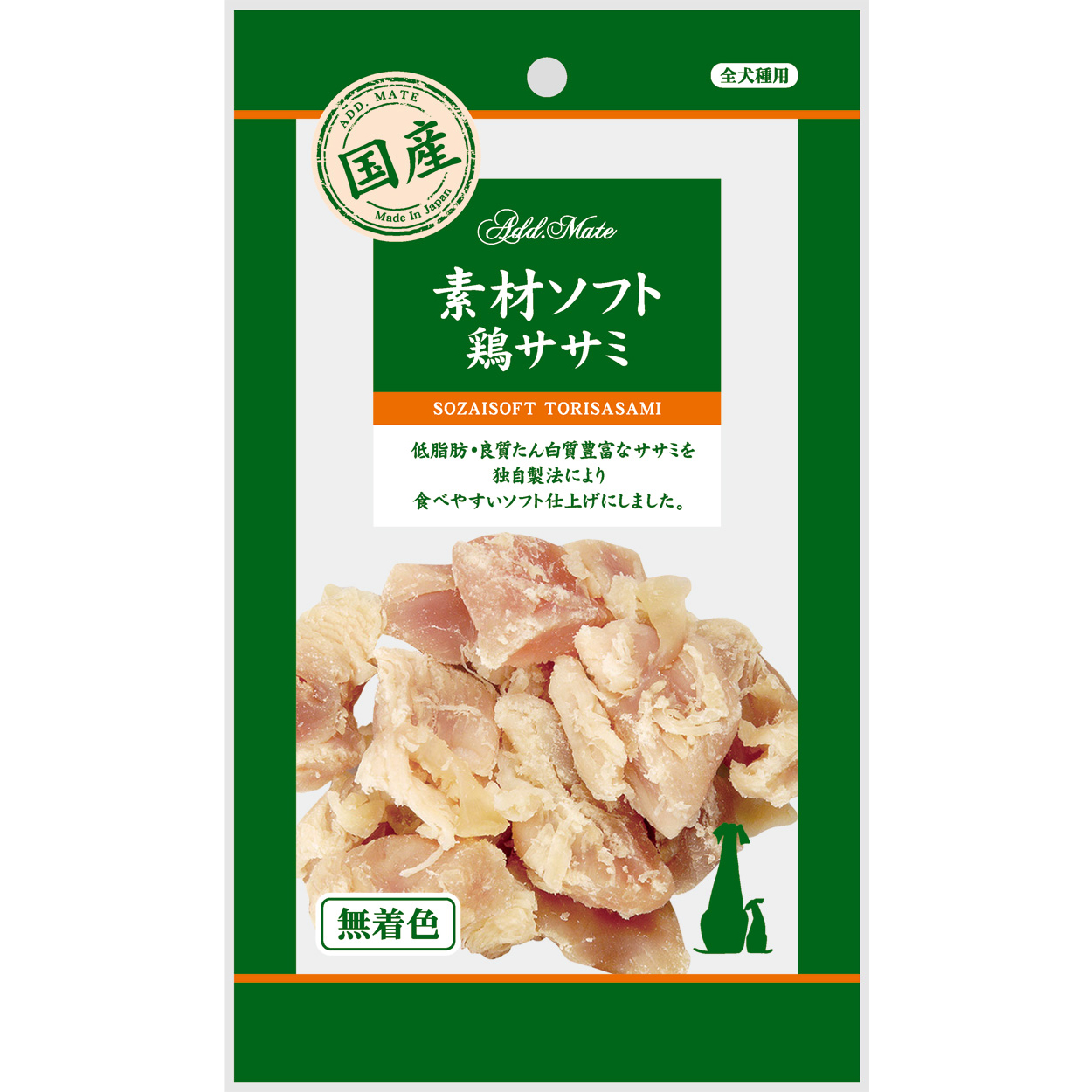 ［ペティオアドメイト(直送)］素材トリーツ 素材ソフト鶏ササミ 70g