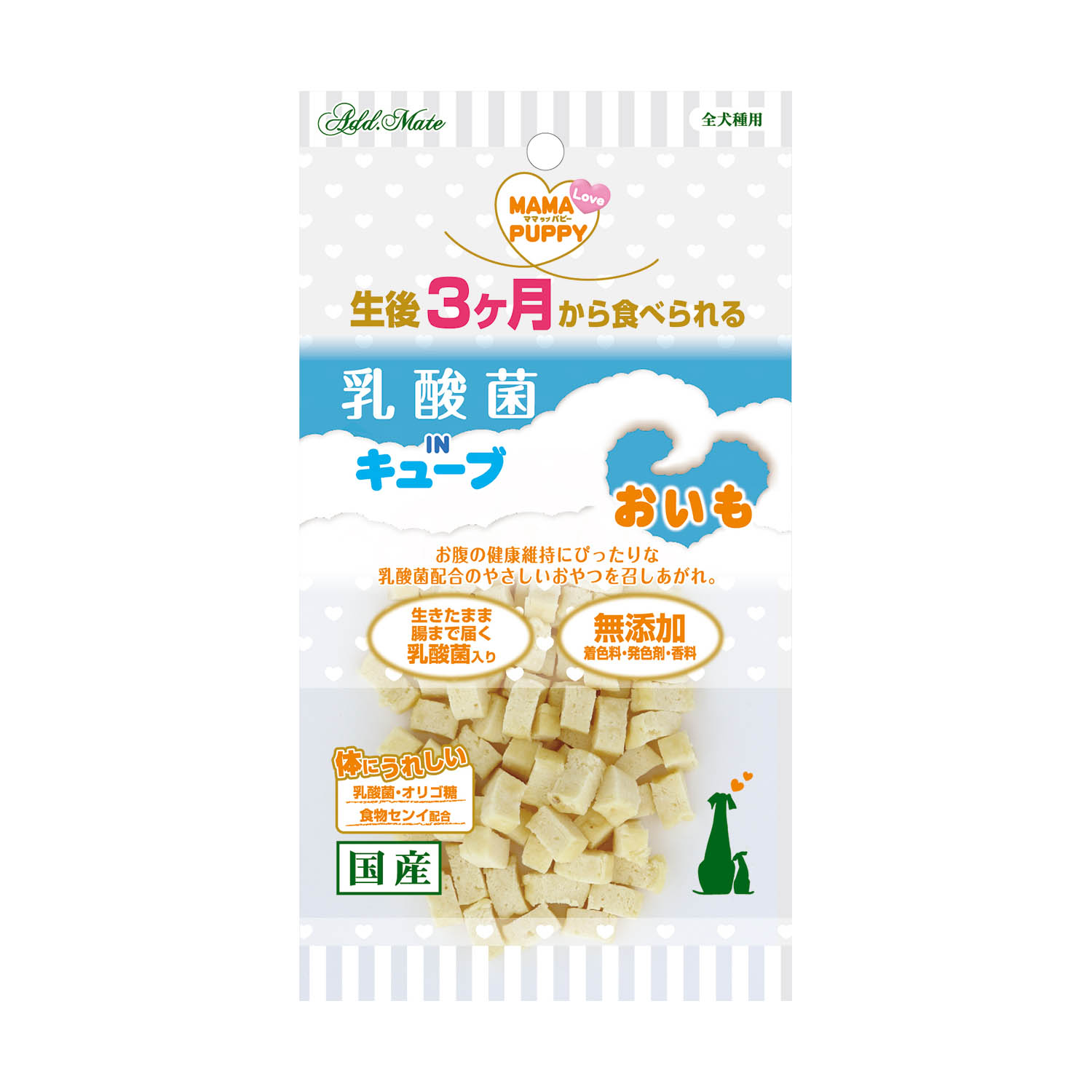 ［ペティオアドメイト(直送)］ママラブパピー 乳酸菌ＩＮキューブ おいも 35g