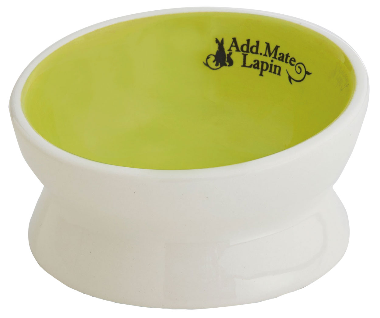 ［ペティオアドメイト(直送)］ラパン 食べやすい脚付き陶器製ラビットディッシュ